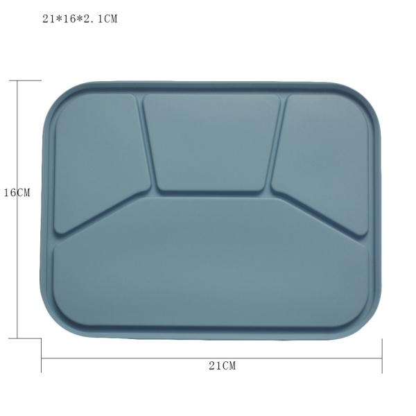Kids Non Toxic Silicone Baby Feeding Set BPA Free Silicone Bento Box