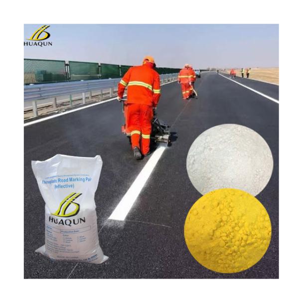Waterproof UV Resistant Thermoplastic Road Marking Paint High Retroreflective With Glass Beads