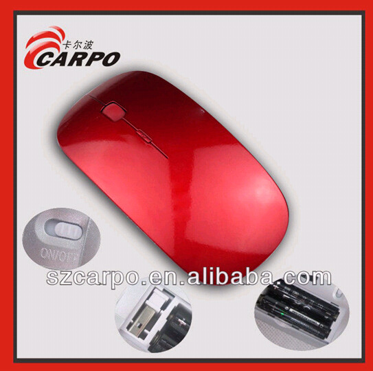 V-2013 Ultra-slim cheap optical popular wireless mouse suitable for both hands