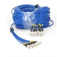 Waterproof o cabo de fibra ótica do único modo de 4 núcleos, cabo de remendo 3m frente e verso exterior da fibra