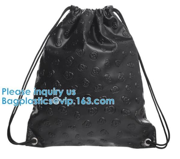 Drawstring Leather Pu Backpack PU Hologram Drawstring Bag,cosmetics, promotion, shopping, supermarkets, gifts, apparel