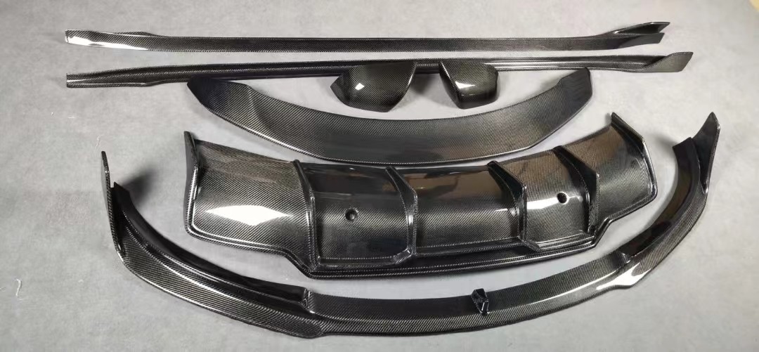 Tesla Model3 Carbon Fiber Front and Rear Lip Side Skirt Body Kit for Superior Fitment
