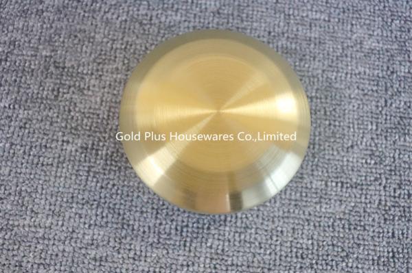 High quality golden small anti-scalding soup bowl 304 korean style double layer stainless steel rice bowl with cover