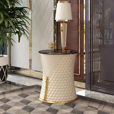Sala de visitas de Matte Round Coffee Table For