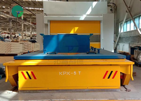5-30 Ton Custom Steel Billet Transport Battery Transfer Cart With Manual Steering