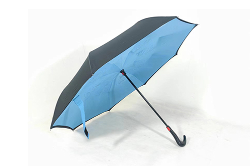 Light Blue Double Layer Reverse Umbrellas 105cm Auto Open Close Inverted Umbrella