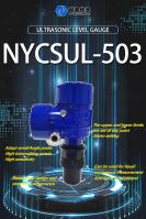 4-20mA NYCSUL-503 Capteur de niveau d'eau liquide à ultrasons Sensor de niveau d'eau à ultrasons sans contact Transmettant