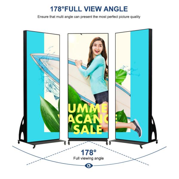 Flooring Standing Move Smart Digital Video Advertising Screen Outdoor P2.5
