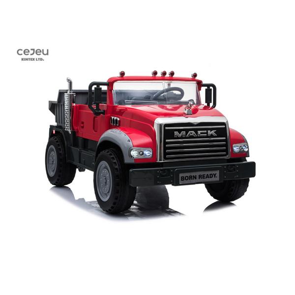 Licensed 12v Ride On Dump Truck 2 Seater 8km/Hr Power Display
