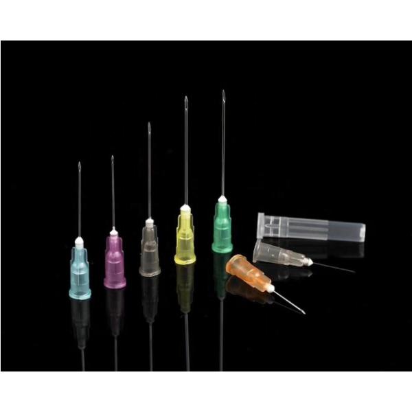 Light Green Surgical Syringe Needle Side Hole Out Diameter 2.1mm 14G For Single Use