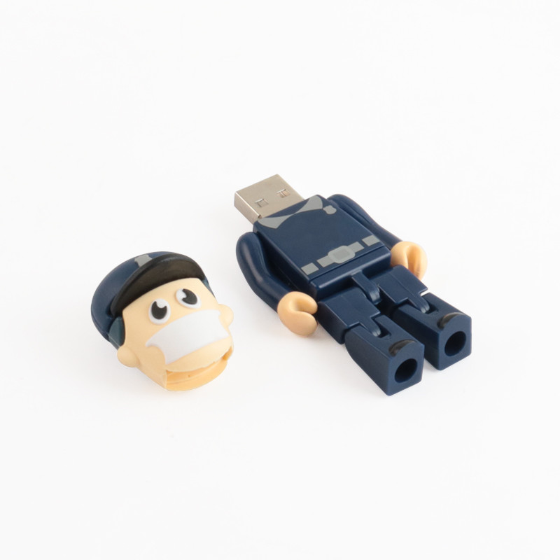Люди формируют быструю ручку памяти Usb с головой открытой прессформы PVC