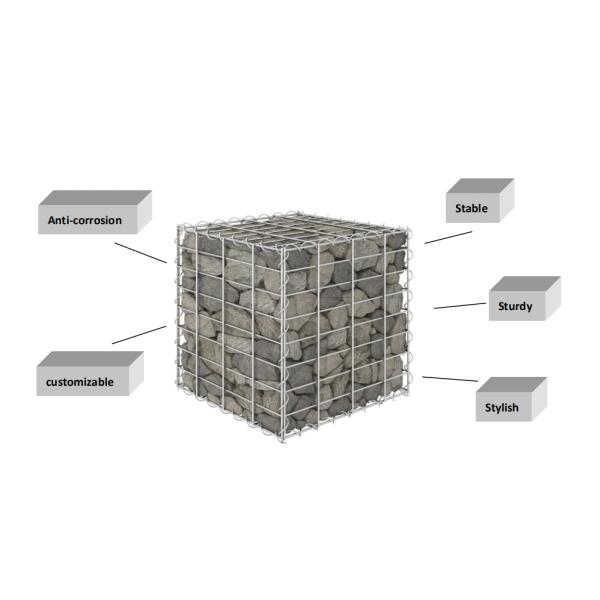 100 x 100mm Q195 гальванизировали сваренную клетку Gabion