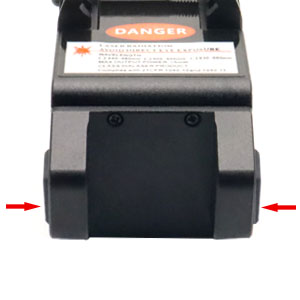 Голубой лазер корокоствольного оружия визирует тактический электрофонарь для 2 в 1 лазере оружия