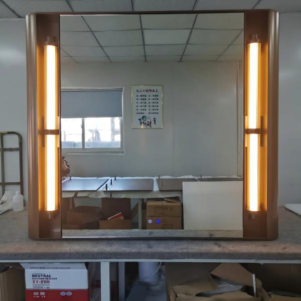 Kingstin Luxury Smart Mirror with Vintage Tube Lighting, Custom Anti-Fog & Multi-functional Digital Display