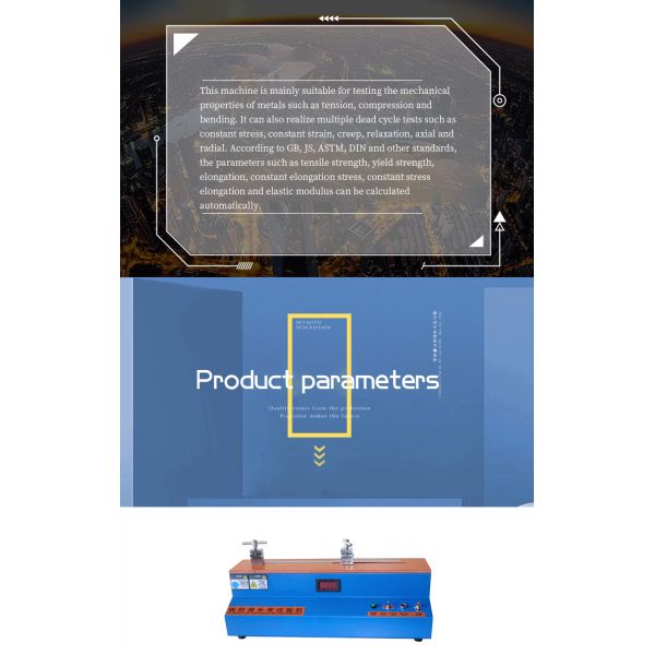 Copper Wire and Cable Elongation Testing Machine Cable Test Equipment