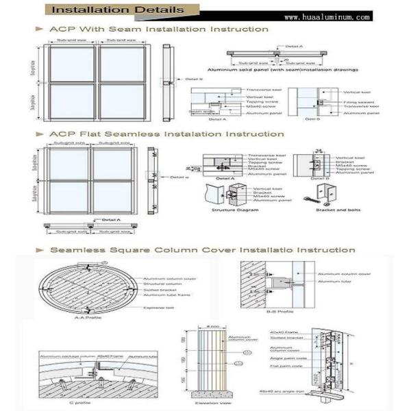 1220x2440mm Aluminium Composite Wall Panels