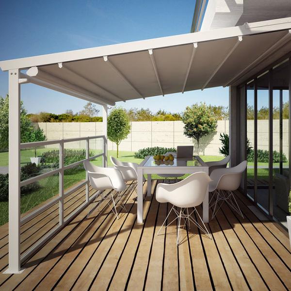 Rainproof крыша PVC Retractable на открытом воздухе, автоматическая крыша перголы моторизовала