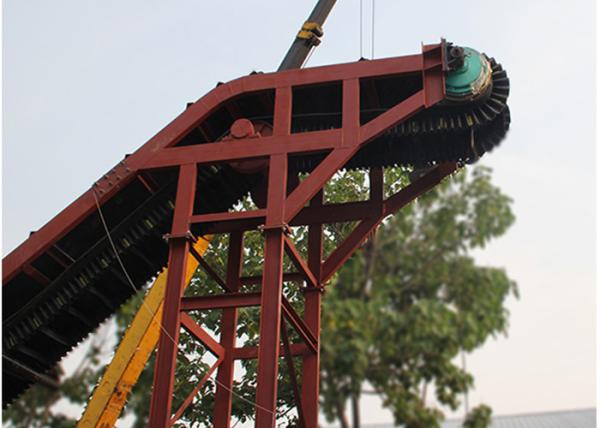 Corrugated Sidewall Skirt Rubber Industrial Belt Conveyor CE Certificate