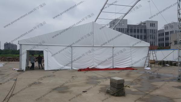 Aluminum Frame PVC Event Tent Red / Outdoor PVC Ramadan Tent Transparent Cover