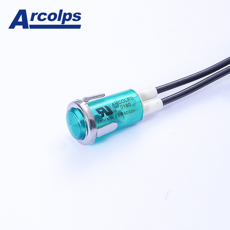 Industrial LED Indicator Light for Control Panel Status Signaling Red Blue Colors for Certified IP65 6-380V
