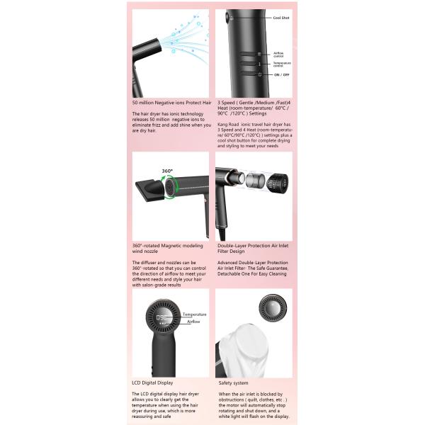 BLDC фен фен 1200 Вт концентратор насадка профессиональный двигатель переменного тока фен салон фен