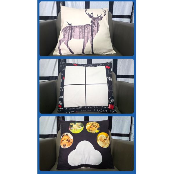 USA Warehouse Shipping 100% Polyester Short Plush Printed Pure White Pillow Case Custom Sublimation Printable Blank Pillow Case