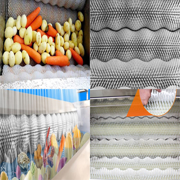 Уборка цилиндра металлические промышленные вращающиеся кисти для очистки картофеля ODM