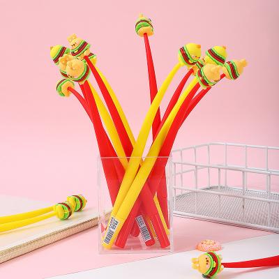 Cute Kawaii Pen Accessories For Girl Animal Fruit Shaped Stress Relief Supplies Gel Ink Pens With Replacement Refills For Kids Students School Office