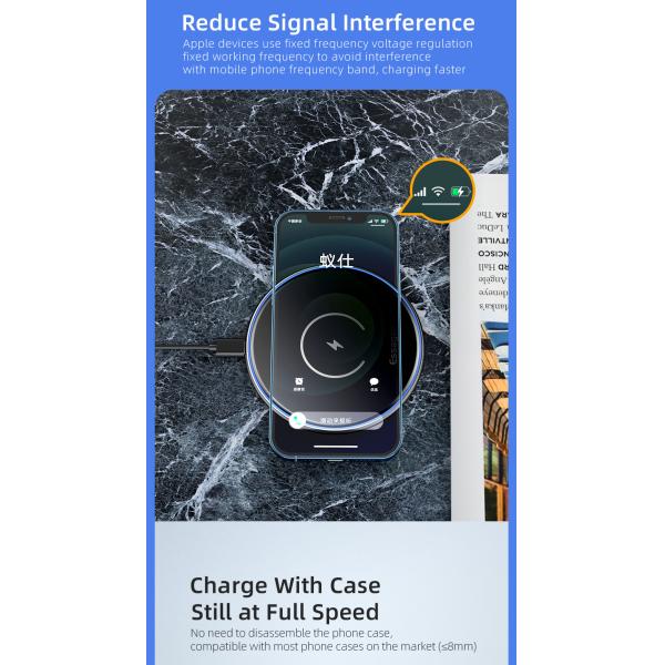 Lamp Desktop Magnetic Wireless Charger 15W For Ip 12 HUAWEI XIAOMI