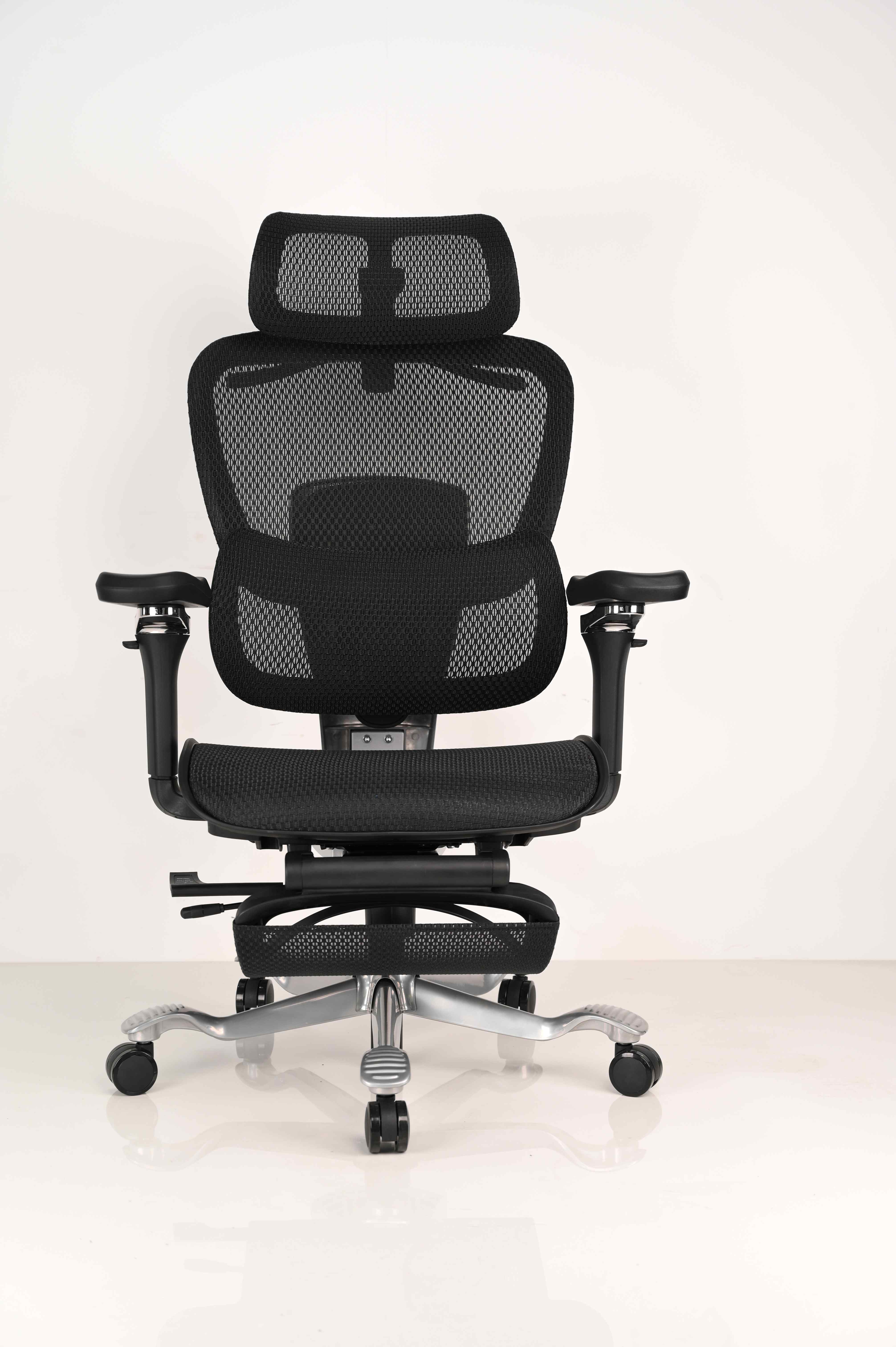 Ergonomic Office Chair with Aluminum Alloy Back Support Height Adjustable and Lumbar Support