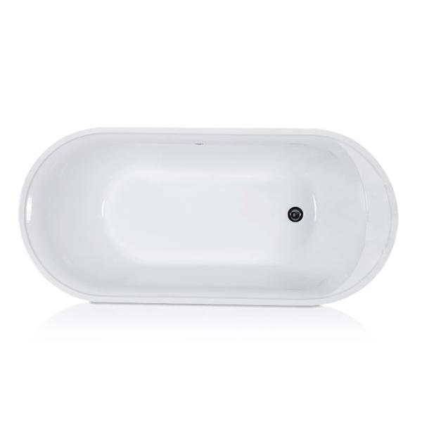 cUPC one piece black freestanding acrylic tubs,freestanding bath,luxury bathtubs