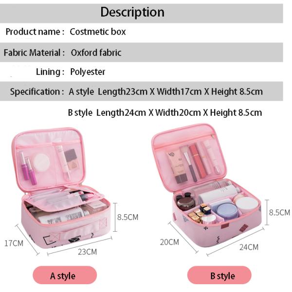 Web celebrity makeup bag girl small portable travel storage bag and cosmetic box with large capacity