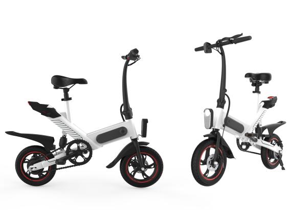 Carbon Steel Electric Pedal Bike 350W Brushless Contour Engine 25KM/H High Efficiency