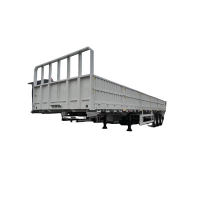 Cargo Semi Trailer 13 Ton 3 Axle Mechanical Suspension Semi Trailer With Side Wall