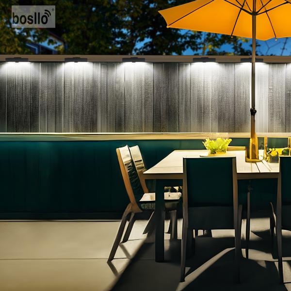 Solar Garden Wall Lights with 6000K White Light or 3000K Warm Light Charging Time 5 Hours Outdoor