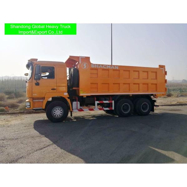 New or Used Shacman Dump Truck 6x4 Dumper with Euro 2 Emission 10 Forwards Transmission and 8329x2490x3450mm Specification