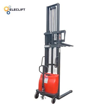 Polyurethane Wheel Hand Semi Electric Pallet Stacker 24V 120Ah