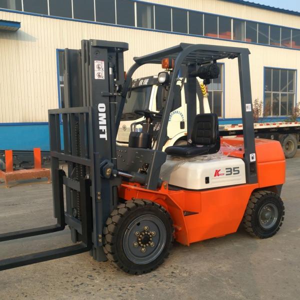 3.5 Ton Steel and Rubber Forklift Suitable for Various Country Markets CE ISO Approved