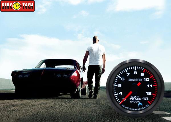 High Performance Exhaust Gas Temp Gauge Aluminum Circular Meter For 12V Vehicles