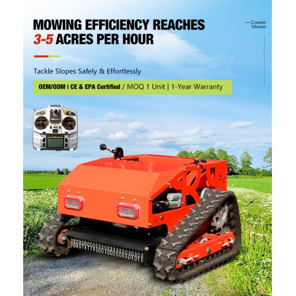 Free Shipping Mini CE EURO 5 EPA Compact Gasoline Remote Control Lawn Mower for Sale
