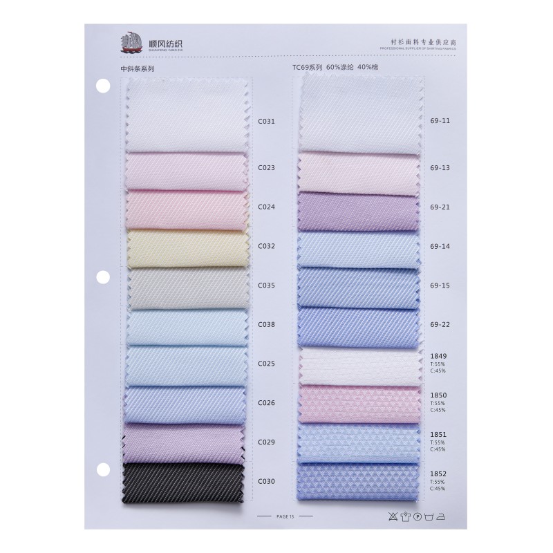 TC Medium Weight Twill Fabric Heavyweight Crisp Moisture Wicking Sky Blue Fabric