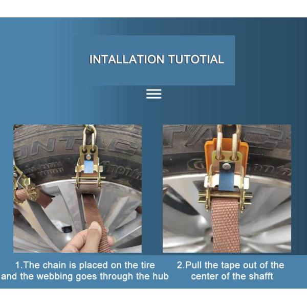 Durable New Style Universal Anti-Skid Snow Chains Exterior Accessories with Coarse Manganese Steel