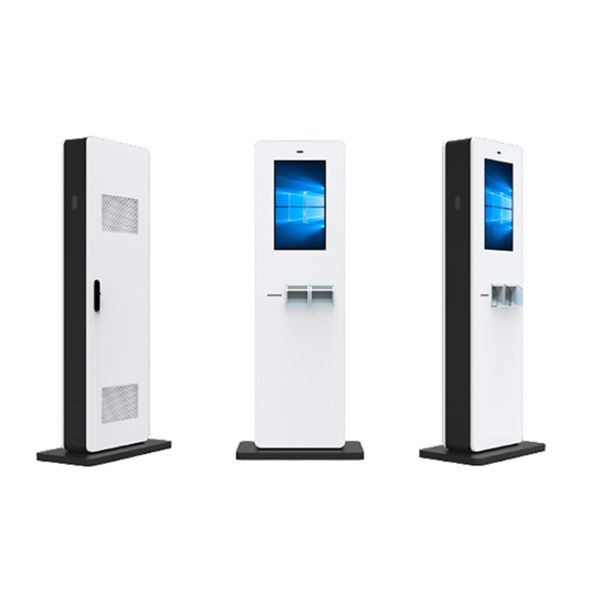 21.5 Inch Info Capacitive Touch Kiosk Totem Double Side Solar outdoor lcd advertising display