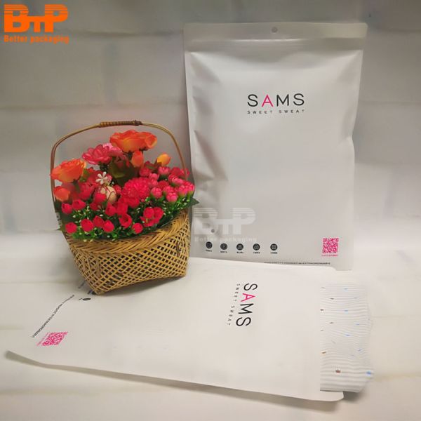 Customized Hanger Garment Clothes clear Plastic Packaging Bags for Man Underwear