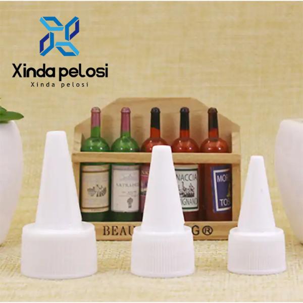 de alta qualidade custom Long Nozzle Spout Cap Plástico Twist Cap Top Twisted Cap para venda