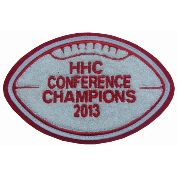 Chenille PMS Color Heat Cut Border Embroidered Patches