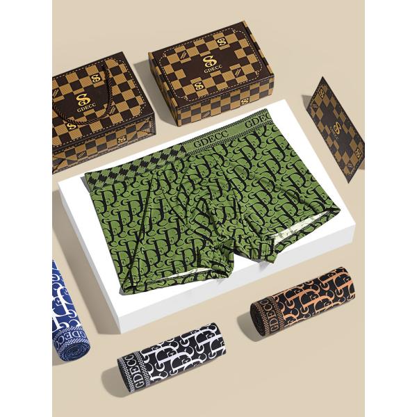 Antibacterial Letter Print Ice Silk Mens Boxer Shorts Xs Xxl Xl Antibacterial Letter Print Brief Summer