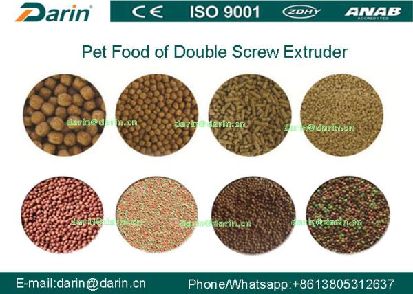 1 Ton High Capacity  Stainless Steel 304 Pet Food Extruder Processing Line