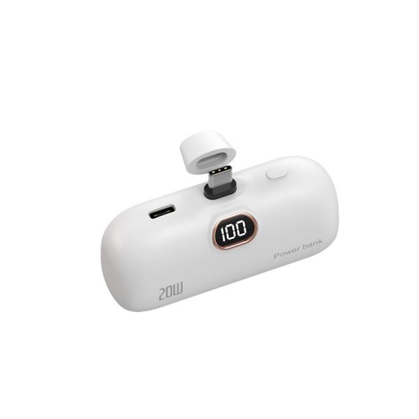 PD USB Type C Fast Charging Power Banks Travel Capsule Small Portable 20W 5000mAh