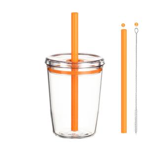 8.5*11.5cm 子供用のストロー付きのプラスチックカップ 安全で環境に優しい選択